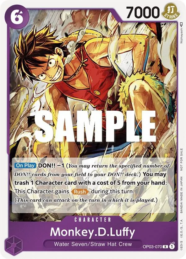 Monkey.D.Luffy (Dash Pack) card front
