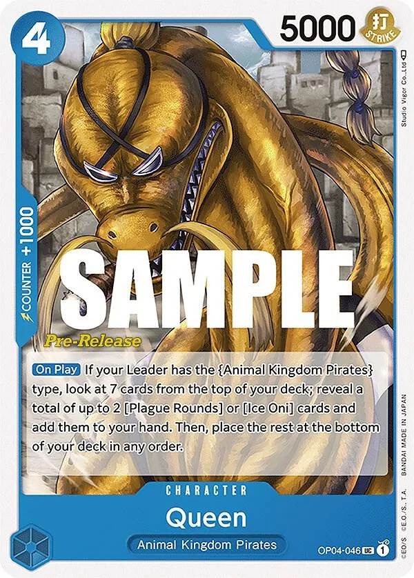 Queen card front