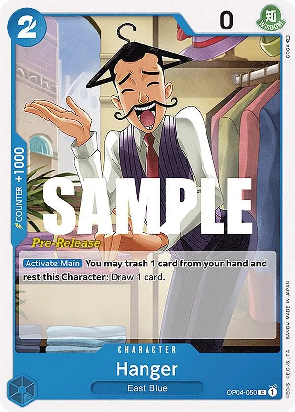 Hanger card front