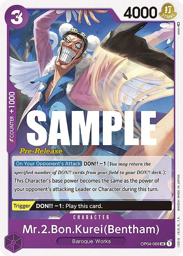 Mr.2.Bon.Kurei (Bentham) card front