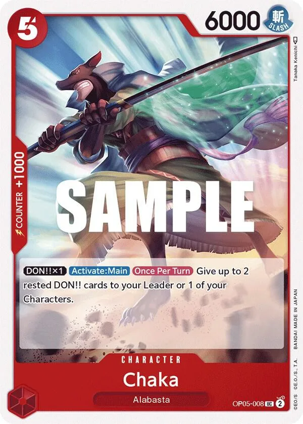 Chaka card front