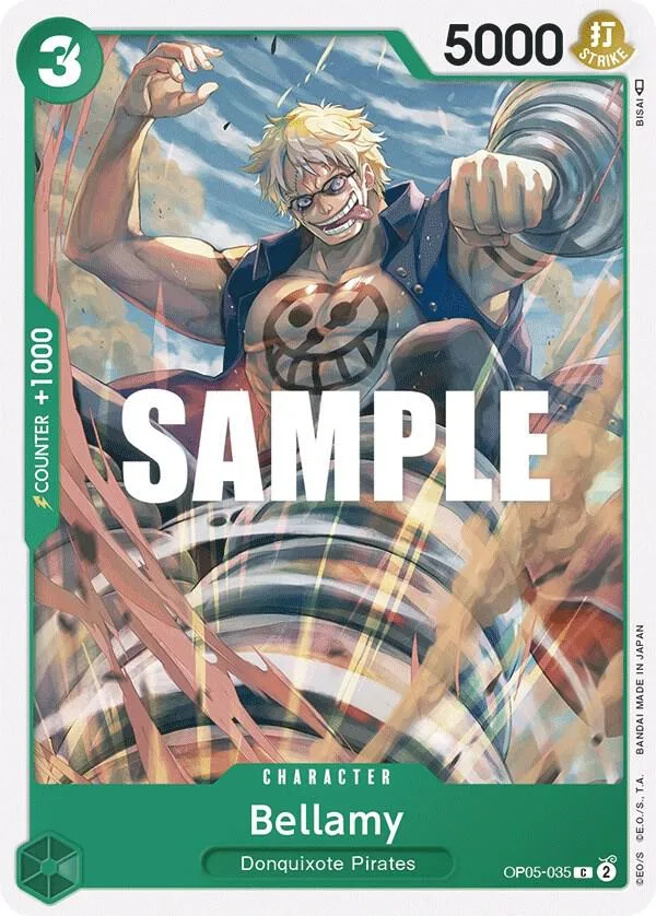 Bellamy card front