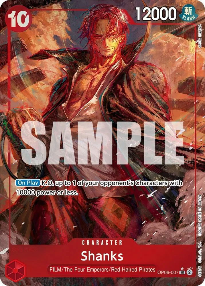 Shanks (Alternate Art) card front