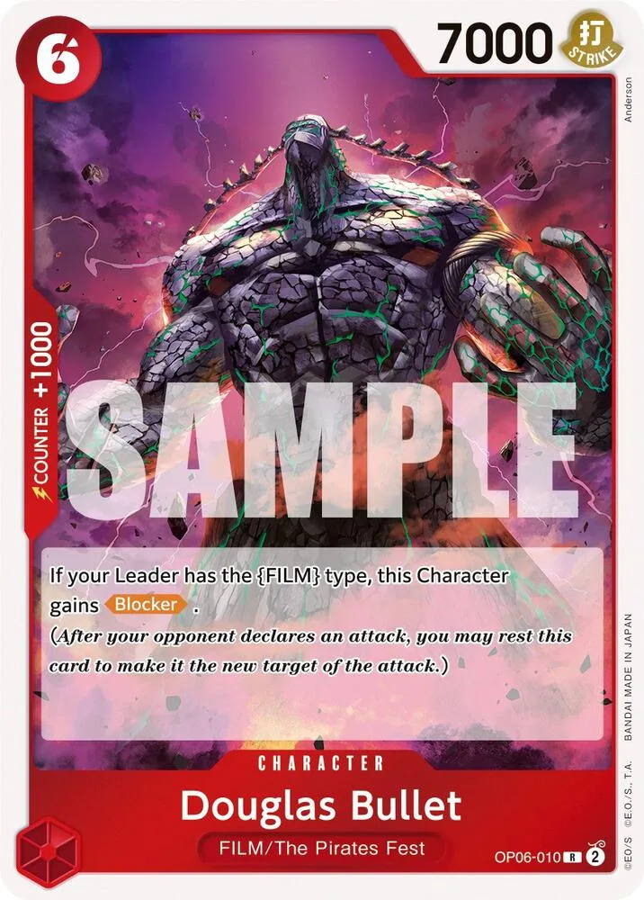 Douglas Bullet card front