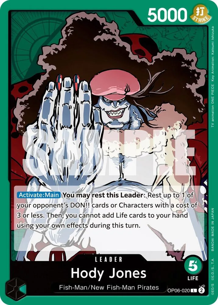Hody Jones card front
