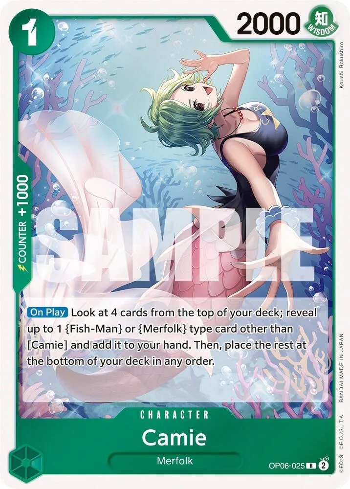 Camie card front
