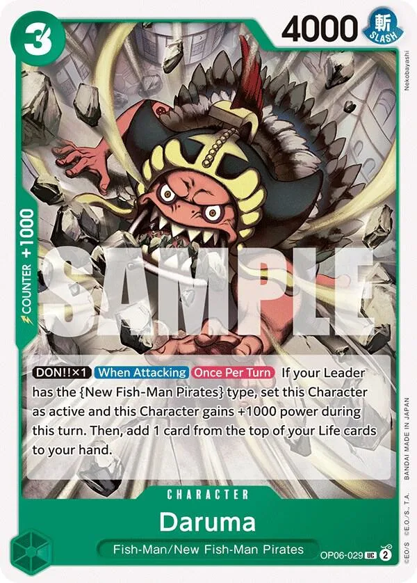 Daruma card front