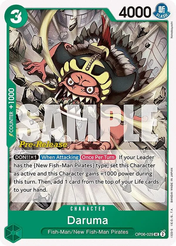 Daruma card front