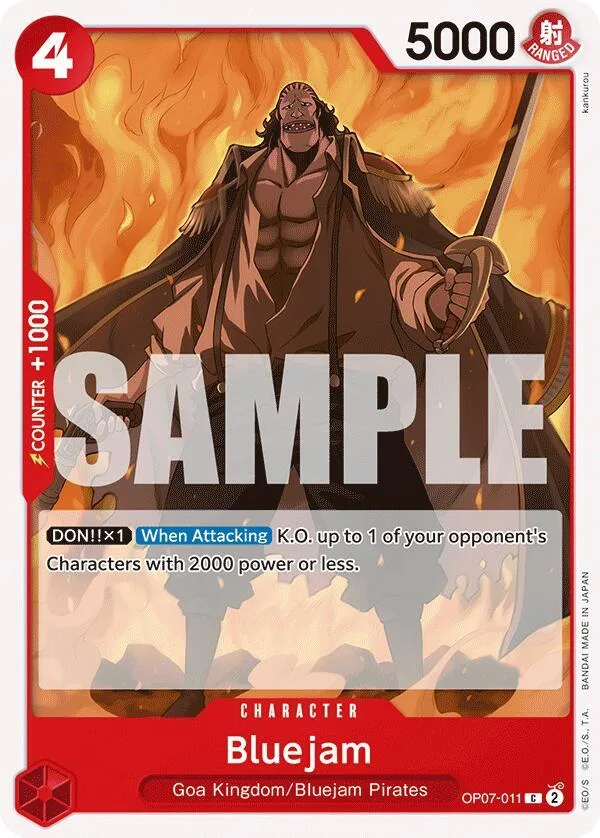 Bluejam card front