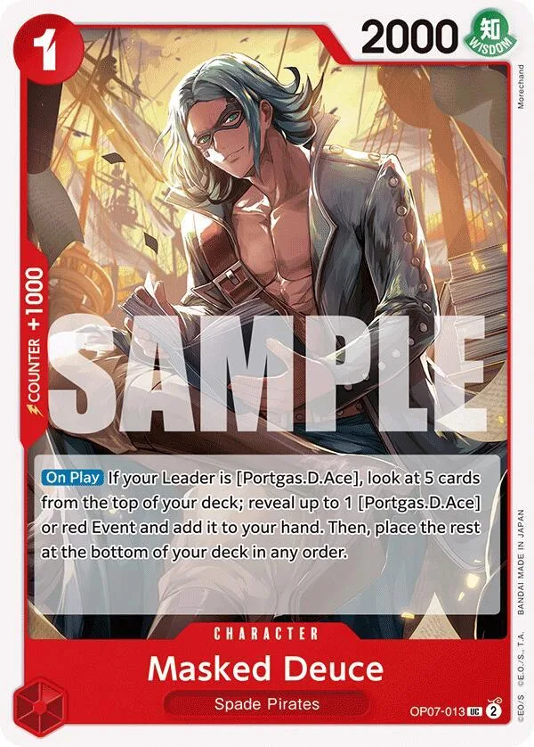 Masked Deuce card front