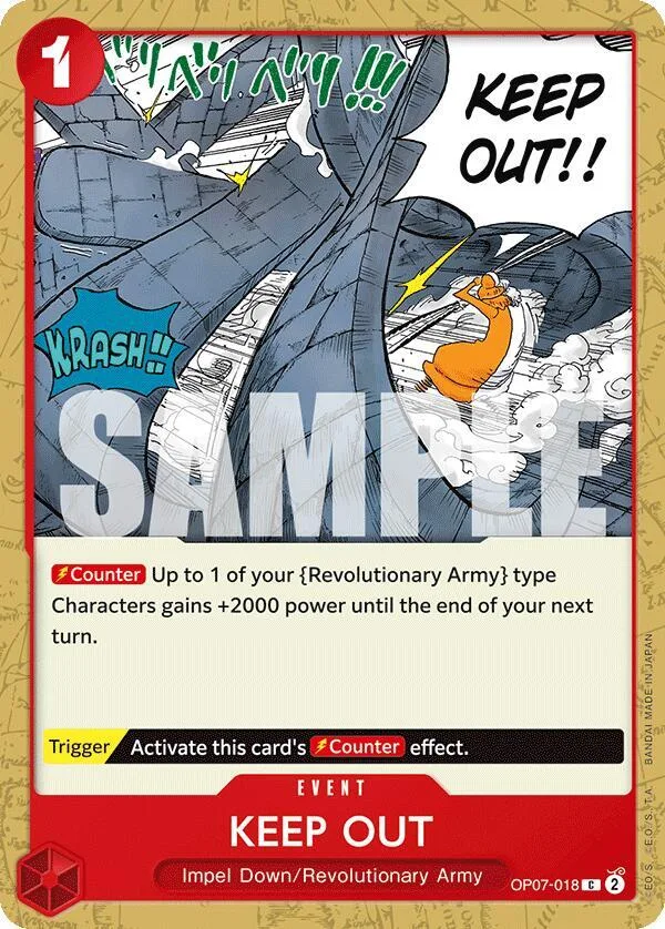 Keep Out card front