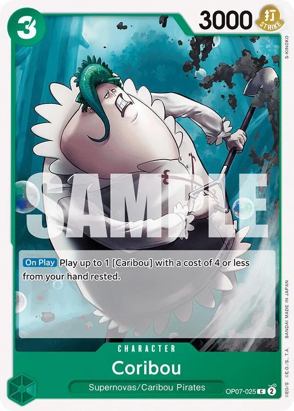 Coribou card front