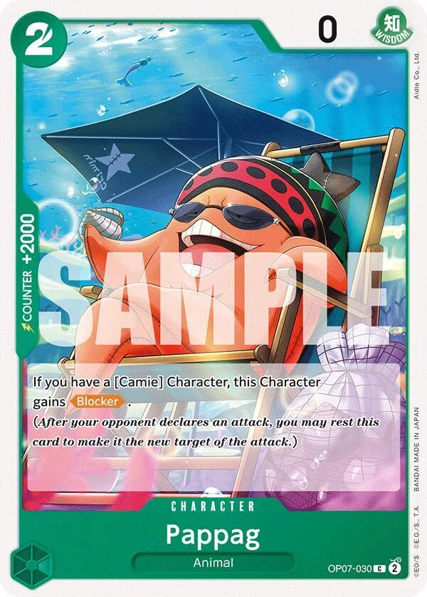 Pappag card front