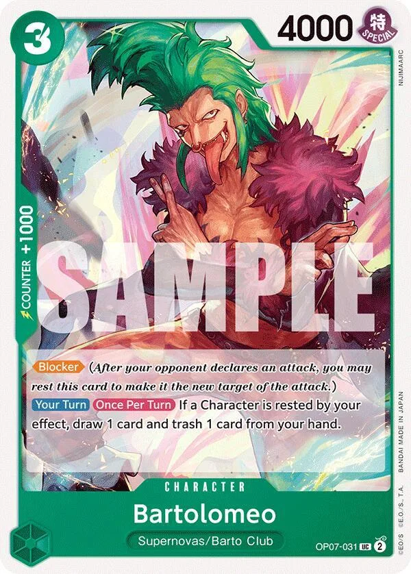 Bartolomeo card front