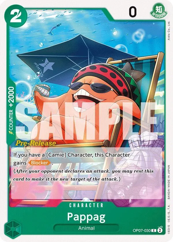 Pappag card front