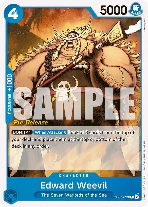 Edward Weevil card front