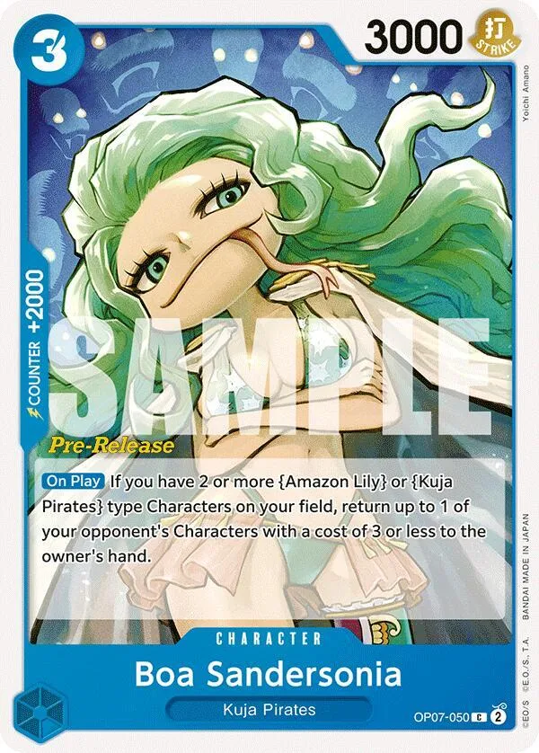 Boa Sandersonia card front