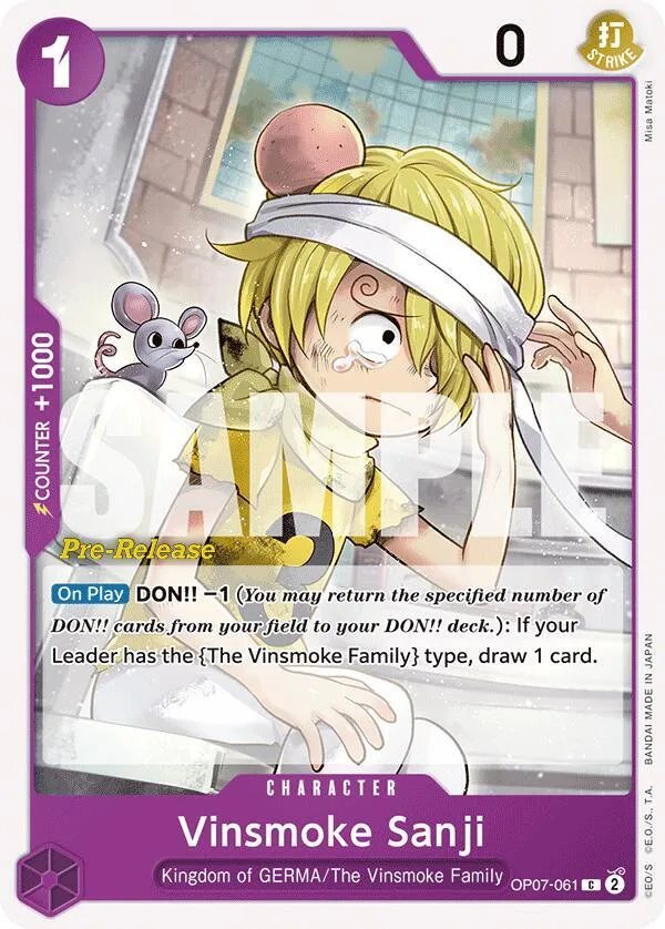 Vinsmoke Sanji card front