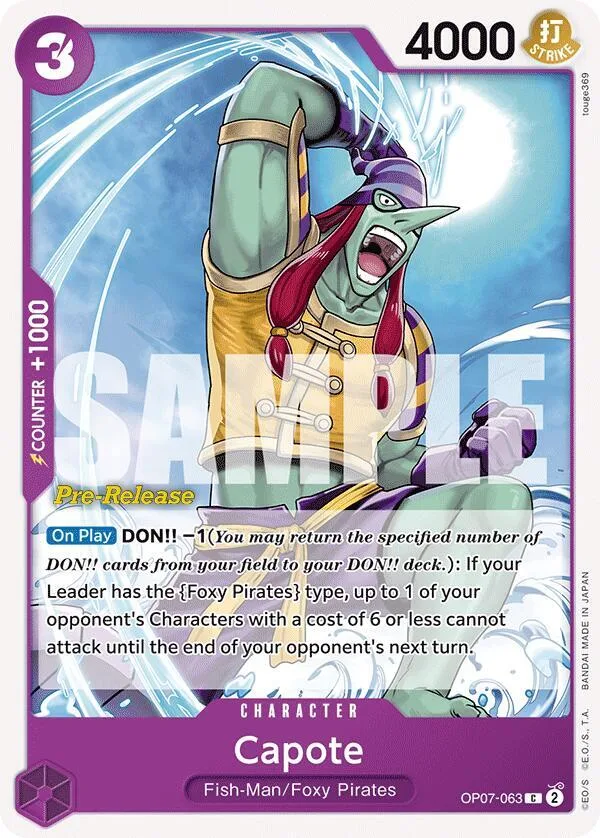 Capote card front