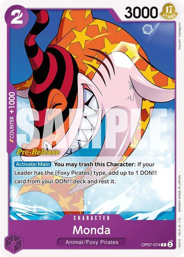 Monda card front