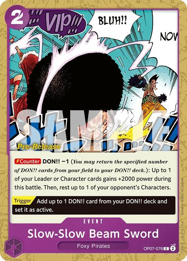 Slow-Slow Beam Sword card front