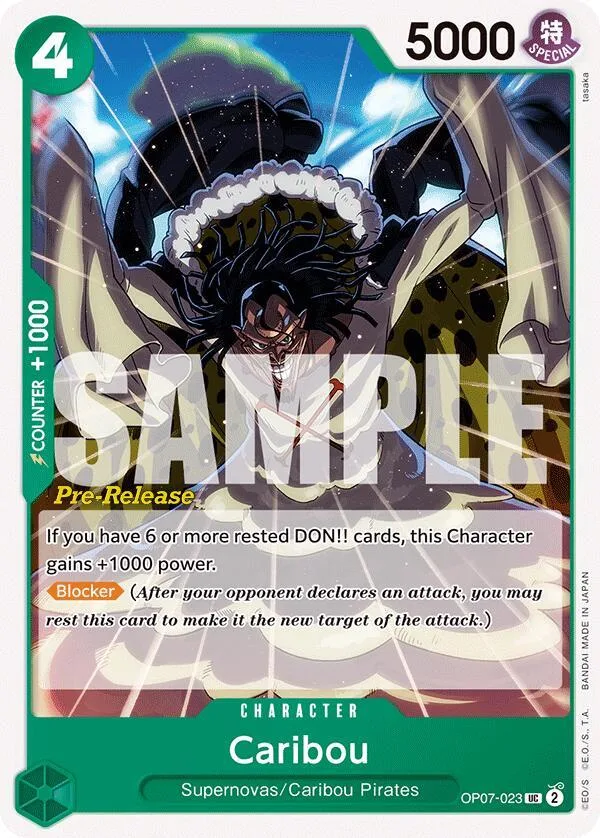 Caribou card front