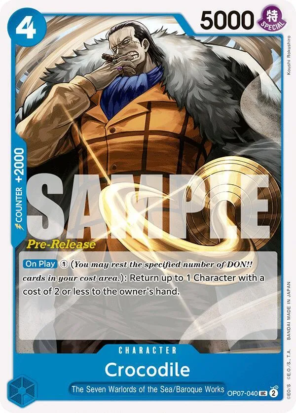Crocodile card front