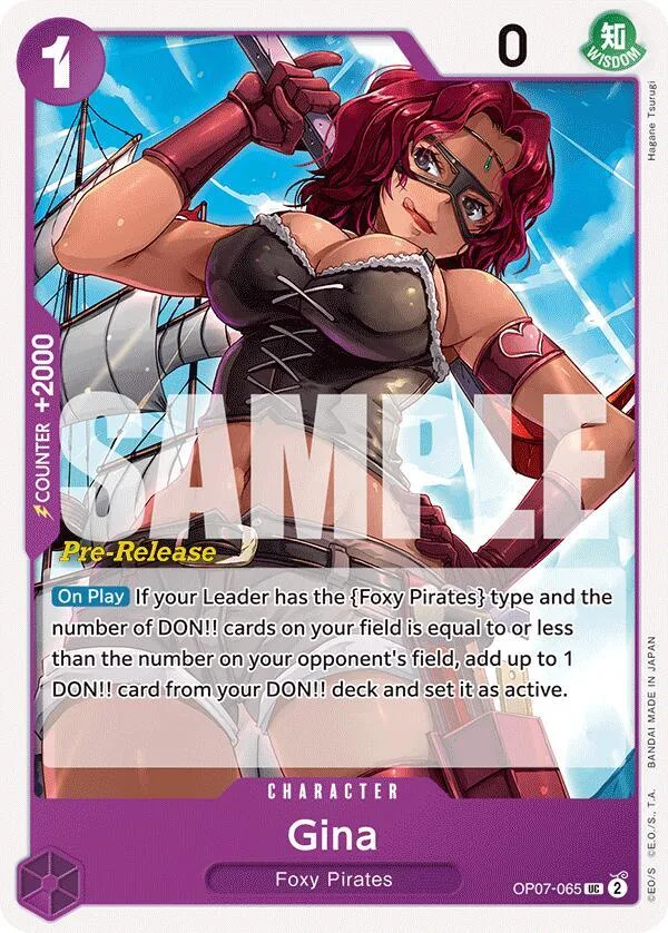 Gina card front