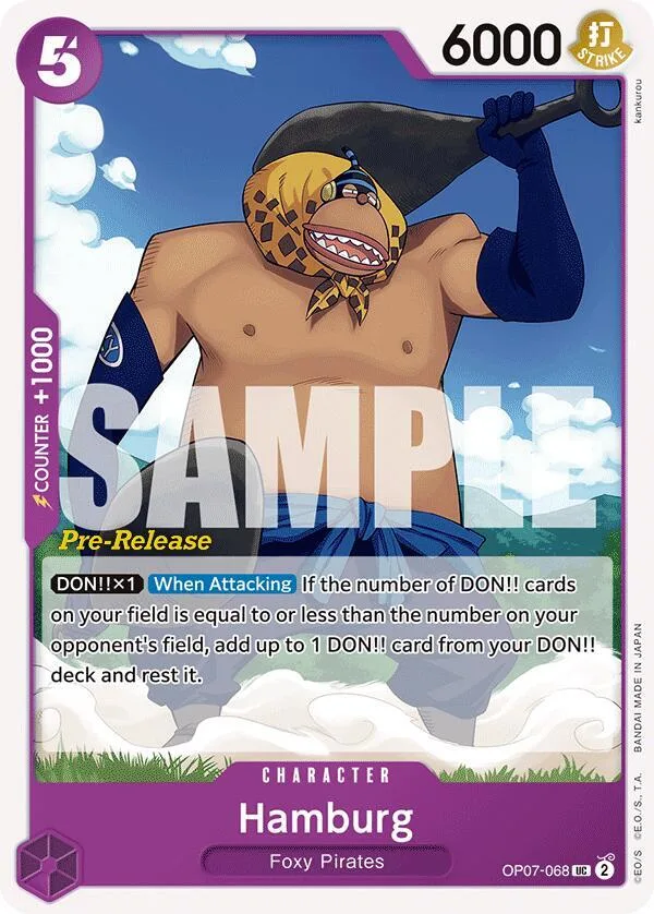 Hamburg card front