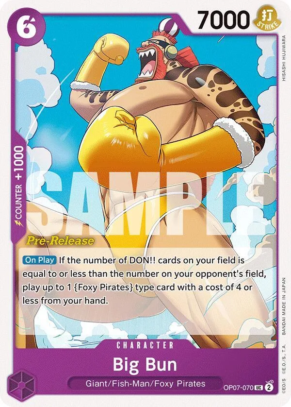 Big Bun card front