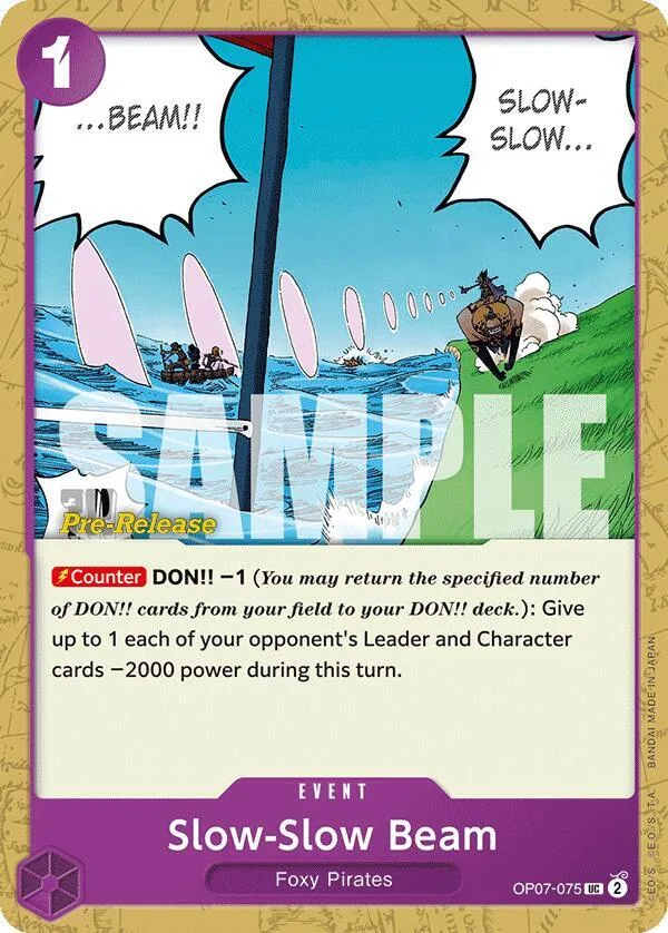 Slow-Slow Beam card front
