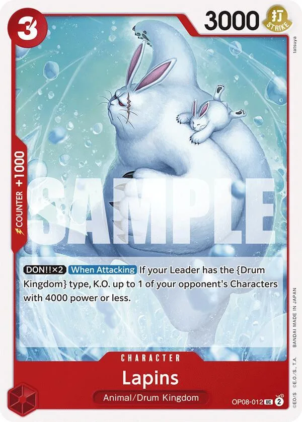 Lapins card front