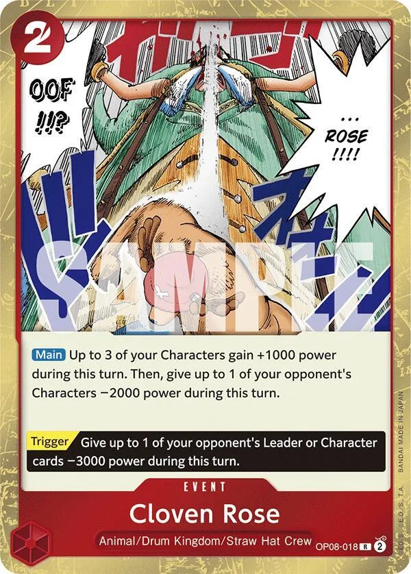 Cloven Rose card front