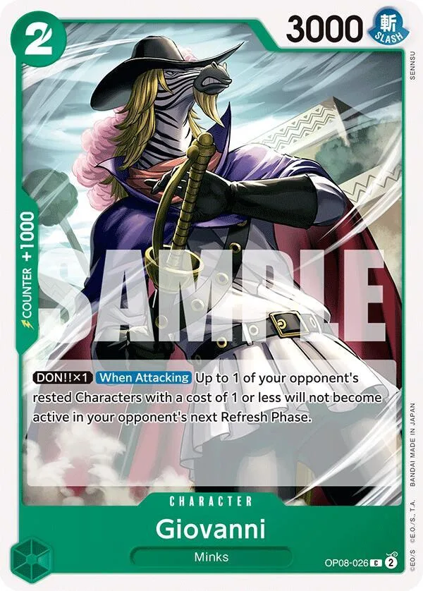 Giovanni card front