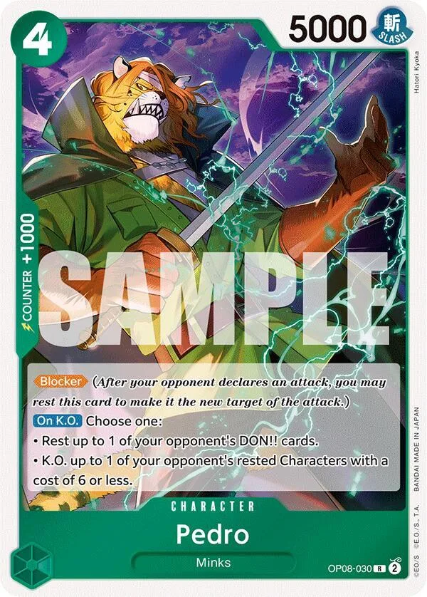 Pedro card front