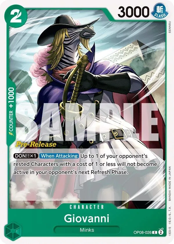 Giovanni card front