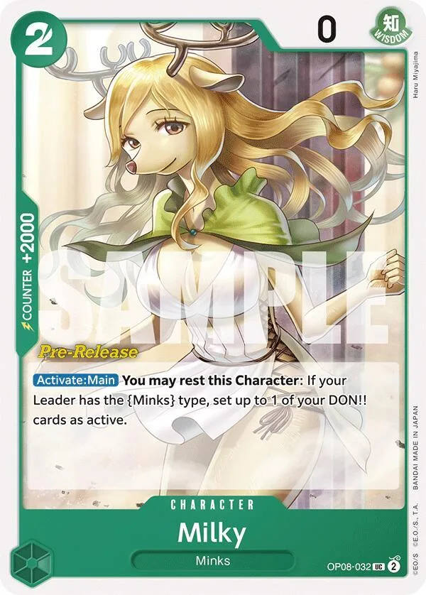 Milky card front