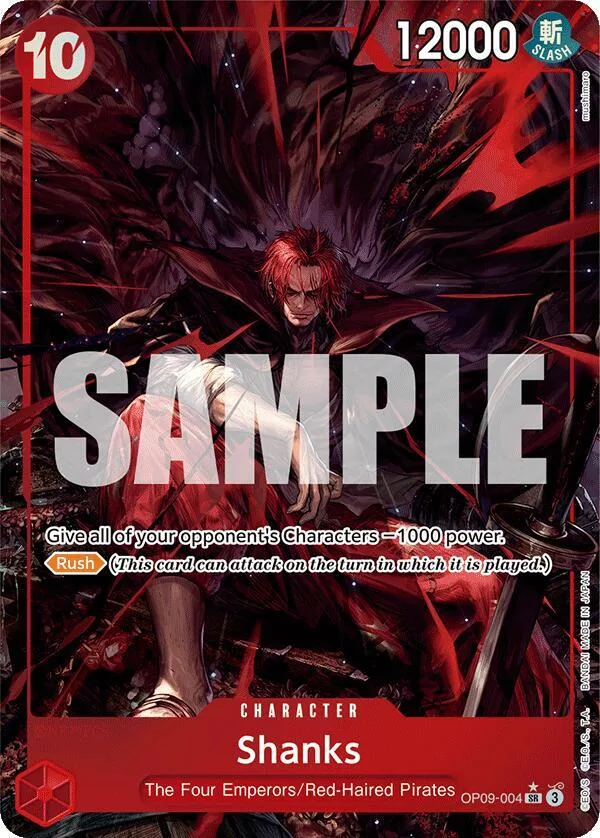 Shanks (Alternate Art) card front