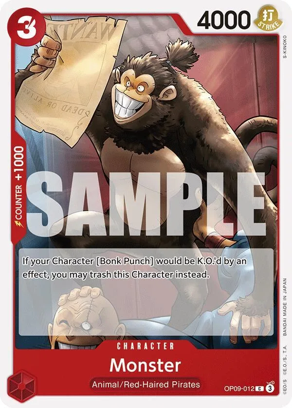 Monster card front