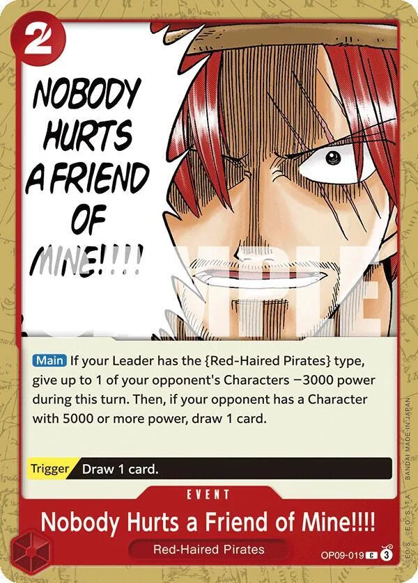Nobody Hurts a Friend of Mine!!!! card front