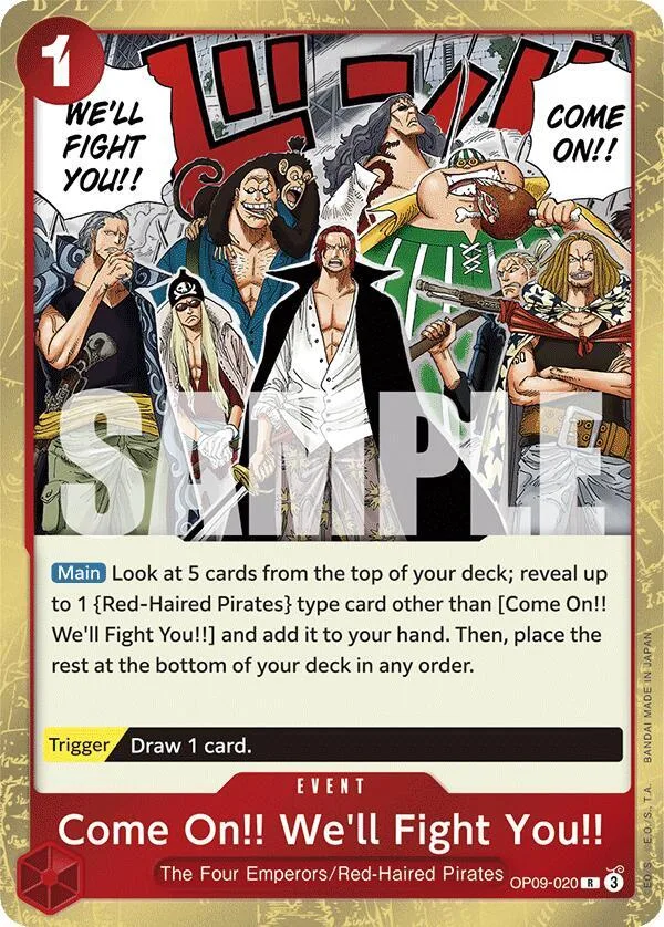 Come On!! We'll Fight You!! card front