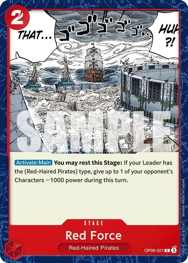 Red Force card front