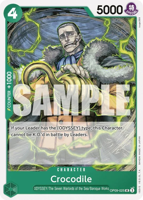 Crocodile card front