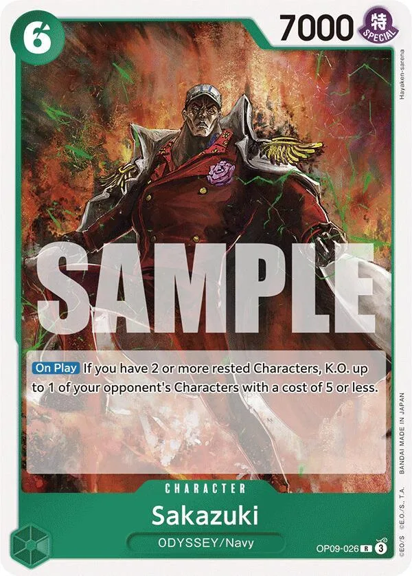 Sakazuki card front