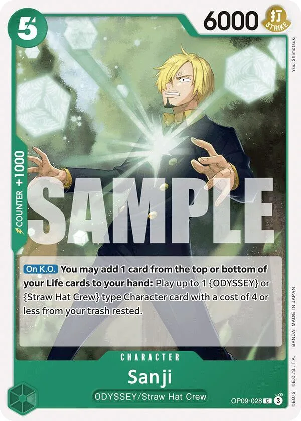 Sanji card front