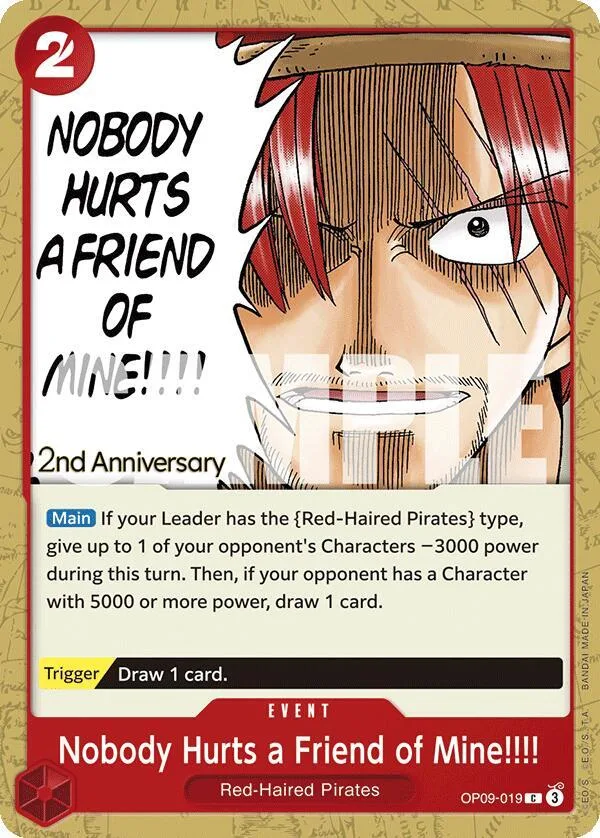 Nobody Hurts a Friend of Mine!!!! card front