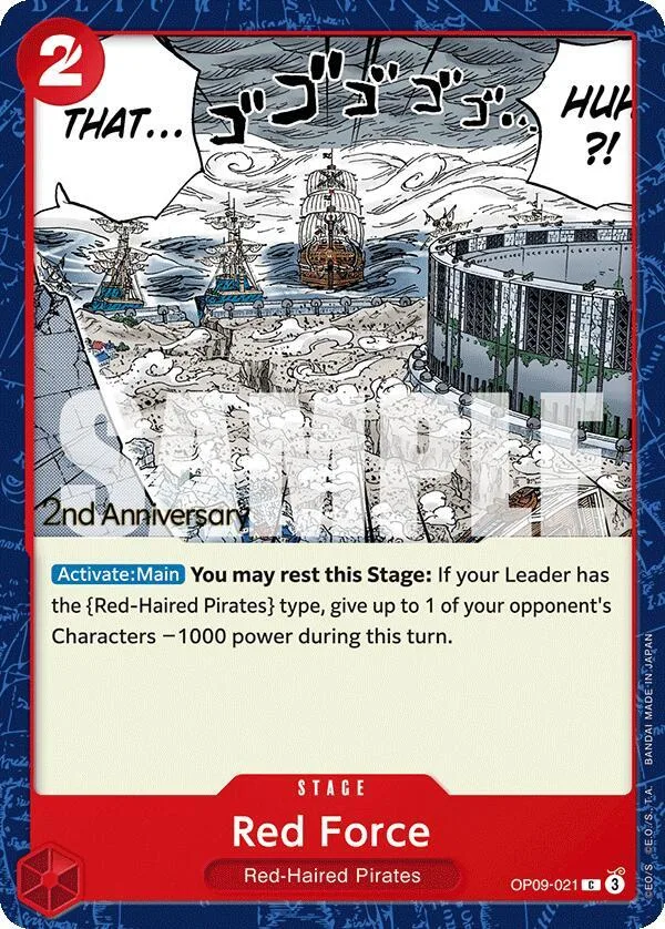 Red Force card front