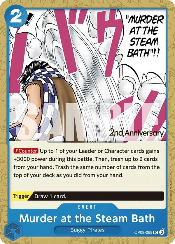 Murder at the Steam Bath card front