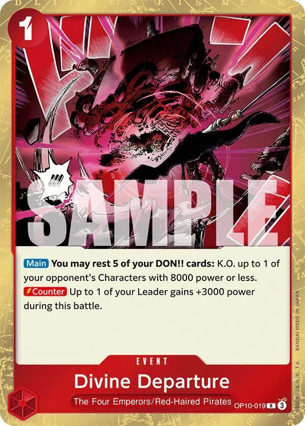 Divine Departure card front