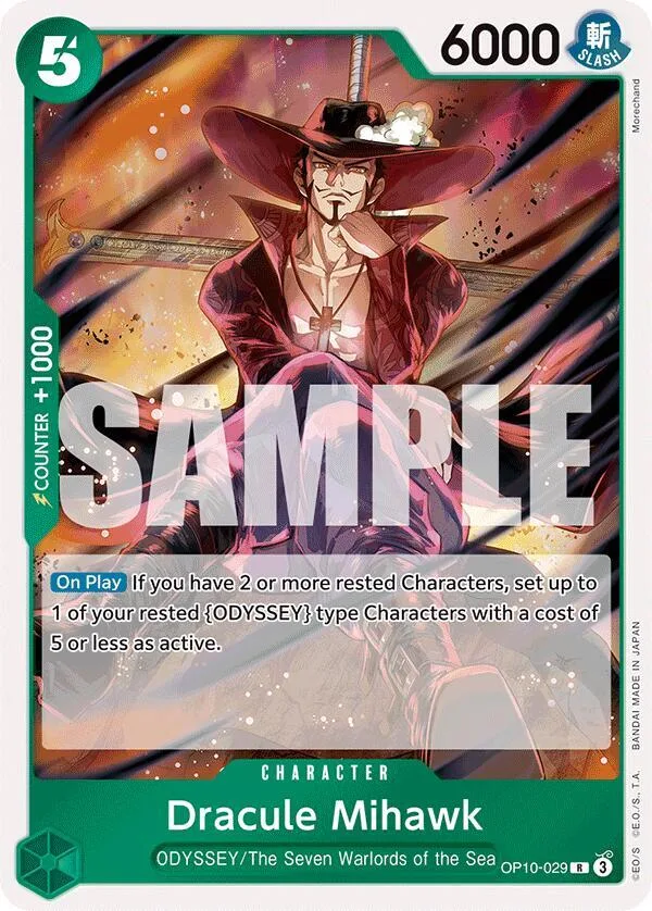 Dracule Mihawk card front